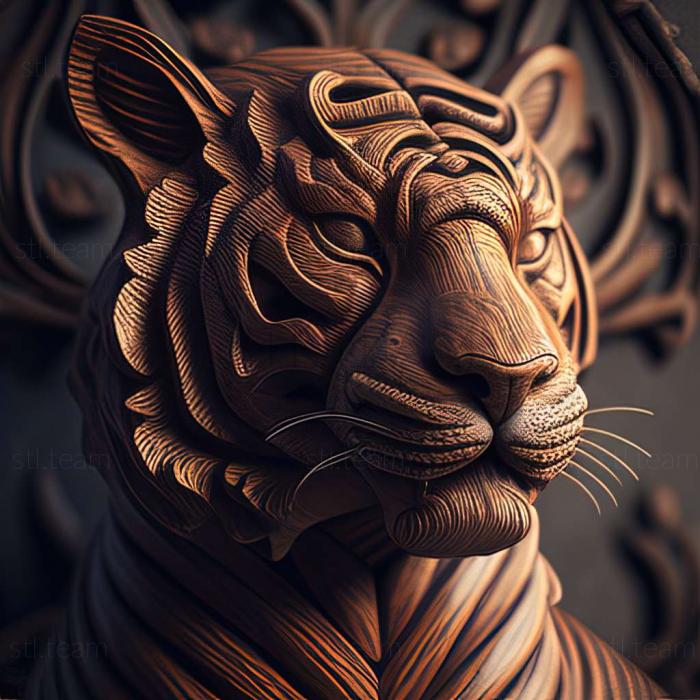 3D model tiger (STL)